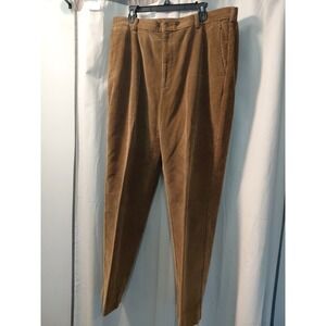 90's Jos. A Bank Wide Whale Corduroy Brown Flat Front Classic Trouser Pant 38x32